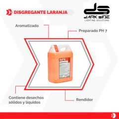 DISGREGANTE PARA BAÑOS QUÍMICOS, AROMA LARANJA x 1 LITRO, DS-1558 - comprar online