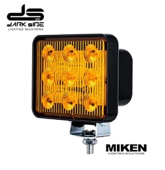 BALIZA LED NARANJA, 8 EFECTOS AUTOMATICOS, 24W, MIKEN DS-6124-N