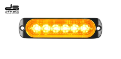 BALIZA LED ULTRA SLIM, 10W, NARANJA, 8 EFECTOS MANUAL, MIKEN DS-6020-F - DARK SIDE LED