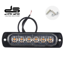 Imagen de BALIZA LED ULTRA SLIM, 10W, NARANJA, 8 EFECTOS MANUAL, MIKEN DS-6020-F