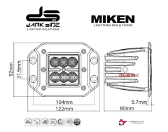 FARO LED CUADRADO PARA EMBUTIR, 18W, SPOOT, MIKEN, DS-4010-C - comprar online
