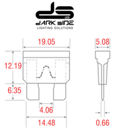 FUSIBLES FICHA PLANO, TODOS LOS AMPERES, BOLSA X 10 UNIDADES DS-FFG0 - comprar online