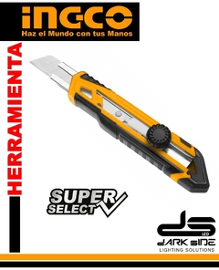 CUTTER GUÍA ALUMINIO RETRÁCTIL 18 mm, DS-HKNS16618