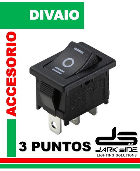 TECLA BASCULANTE 2 CIRCUITO 3 POSICIONES (ON-OFF-ON), DS-30146