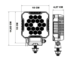 FARO LED FLOOD, 40W, ALTO RENDIMIENTO, MIKEN DS-6227-FLOOD - DARK SIDE LED