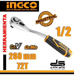LLAVE CRIQUE 1/2''/ 260mm, INDUSTRIAL CON EXPULSOR, 72T, DS-HRTH8412