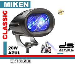 FARO LED OVALADO AZUL, 20W, AUTOELEVADORES, SEGURIDAD, MIKEN DS-6027N-A