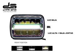 FARO LED OPTICA, ALTA Y BAJA, D.R.L. H4, 60W, MIKEN,DS-0120E-OP - DARK SIDE LED