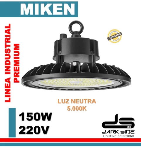 LÁMPARA LED GALPONERA COLGANTE, 150W, MIKEN, PREMIUM, LUZ FRIA, DS-BAY LIGHT-150W-B - comprar online