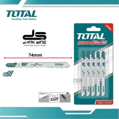 SET DE 5 HOJAS DE SIERRA CALADORA P/ MADERA 74mm, TOTAL, DS-TAC51101D en internet
