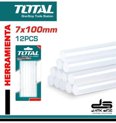 12 BARRAS DE SILICONA PEGAMENTO 7mm DIÁMETRO TRANSPARENTE, DS-TACGT1071