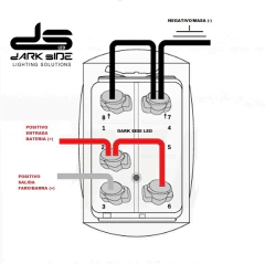 TECLA INTERRUPTOR CON LED BLANCO BASCULANTE, DS-DSPLJ21WHITE - DARK SIDE LED