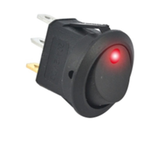 TECLA PARA 12 VOLT CON LED TESTIGO DE ENCENDIDO, DS-DIV 8015