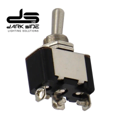TECLA LLAVE INVERSORA PALANCA, 12V DC, 20A, 3 POSICIONES ON-OFF-ON, DS-30136 - DARK SIDE LED