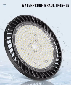 LÁMPARA LED GALPONERA COLGANTE, 300W, MIKEN, PREMIUM, LUZ FRIA, DS-BAY LIGHT-300W-B