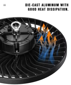 LÁMPARA LED GALPONERA COLGANTE, 150W, MIKEN, PREMIUM, LUZ FRIA, DS-BAY LIGHT-150W-B