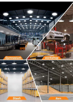 LÁMPARA LED GALPONERA COLGANTE, 150W, MIKEN, PREMIUM, LUZ FRIA, DS-BAY LIGHT-150W-B - tienda online