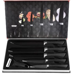 Set De Cuchillos De Cocina X6 Unidades En Caja Premium