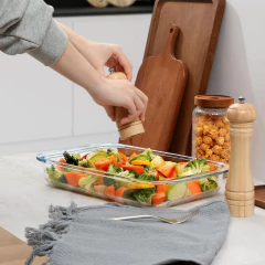 Set Fuentes De Vidrio Templado Aptas Horno 3 Medidas Premium - comprar online