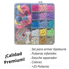 Kit Para Armar Bijoteurie Pulseras +25 Pcs Con Acc Premium - comprar online