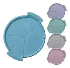 Bandeja Pizza Pizzera Plastico Manija 8 Porciones Divisiones - comprar online