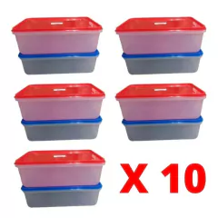 Herméticos Rectangulares 6 Litros 32 X 21 X 11 Cm Mediano x 10 unidades - comprar online