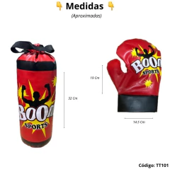 Juguete De Boxeo Para Niños Guantes + Bolsa Colgante - SHOPING DEL REGALO