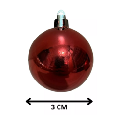 Globos Bolas Navidad Lisas Metalizadas 3cm Tubo X12 Unidades - SHOPING DEL REGALO