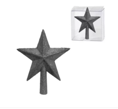 Puntal Estrella Brillo Adorno Para El Arbol De Navidad 14 Cm - SHOPING DEL REGALO