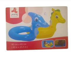 Salvavida Inflable Forma Animal Manijas 110 X 65 Cm En Caja