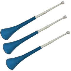 Set X3 Corneta Vuvuzela Argentina Mundial Celeste Y Blanco