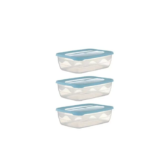 Hermeticos Taper Contenedor 400 Cc 14x10x5 Cm Set Pastel x 3 unidades - comprar online