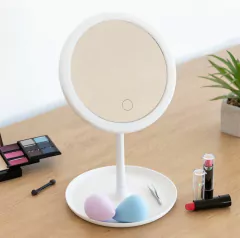 Espejo Maquillaje Con Luz Led Touch Tactil Makeup Carga Usb - comprar online