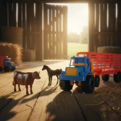 Camion Grande Plastico Traslado De Hacienda Animales Campo en internet