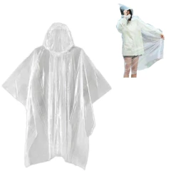 Set X5 Pilotos Para Lluvia Ajustable Transparent Descartable - SHOPING DEL REGALO