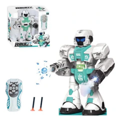 Robot Grande Control Remoto Lanza Dardos Camina Luz Sonido - tienda online