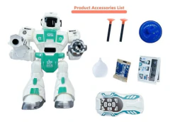 Robot Grande Control Remoto Lanza Dardos Camina Luz Sonido - SHOPING DEL REGALO
