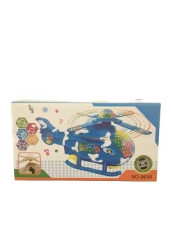 Imagen de Helicoptero Camuflado Militar Con Luz Sonido A Pila En Caja.