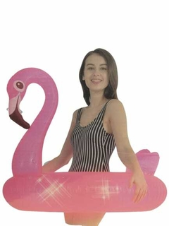 Flamenco Inflable Gigante Rosa Pileta Playa 106 Cm En Caja - comprar online