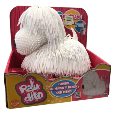 Peludito Perro Blanco Shine