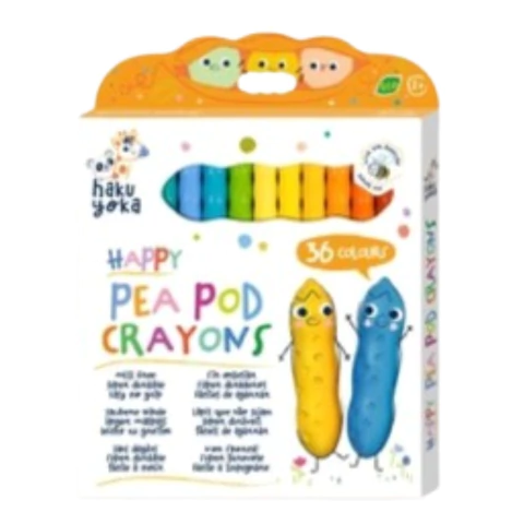 Crayones Happy Pea Pod Colores x 36 Haku Yoka
