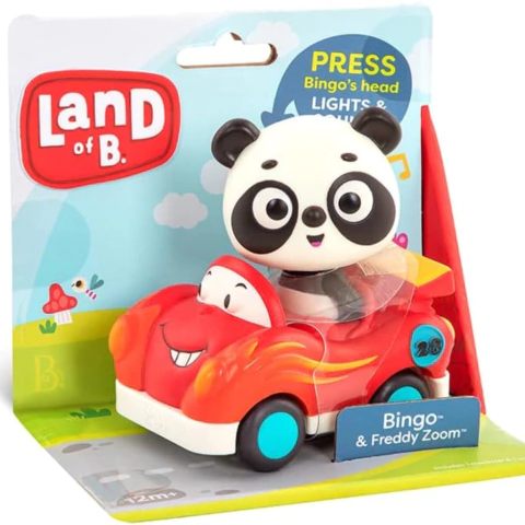 Panda Bingo y Auto de Carrera B Toys