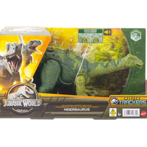 Dinosaurio Jurassic World Nigerasaurus Rugido Salvaje Mattel