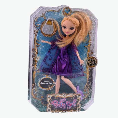 Pretty Girls Rubia Vestido Violeta Ditoys