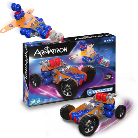 Flex Policia 2 en 1 60 pz 0767 Armatron