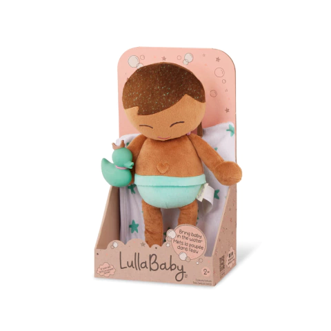 Muñeco Bebote Peluche Para Baño Morocho 35 cm Lulla Baby