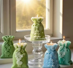 Molde de silicona para VELA/ BOLSA + RENO