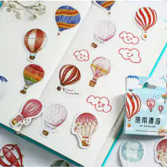 Pack con 46 stickers globos aerostaticos - comprar online