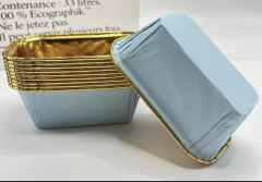 Imagen de Contenedor rectangular de papel. Precio por unidad.