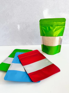 Bolsa doypack verde 10x15 cms. Precio por unidad.